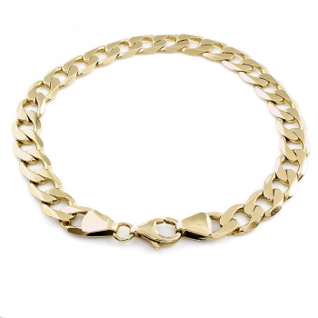 9ct gold 15.1g 8 inch curb Bracelet